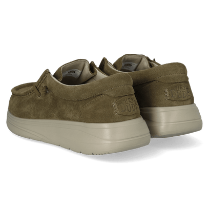 Wally Comf Suede Heren Instappers Dark Olive/Stone Grey