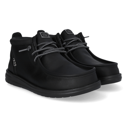 Wally Mid GripR Classic Heren Instappers Black/Black