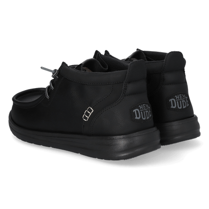 Wally Mid GripR Classic Heren Instappers Black/Black