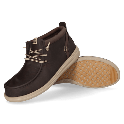 Wally Mid GripR Classic Heren Instappers Mole Brown