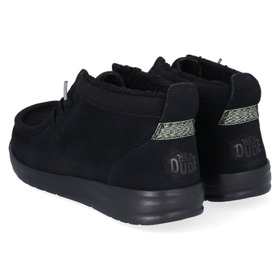 Wally Mid GripR Warmth Heren Instappers Black/Black