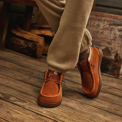 HEYDUDE Wally Mid GripR Warmth Heren Instappers Brown