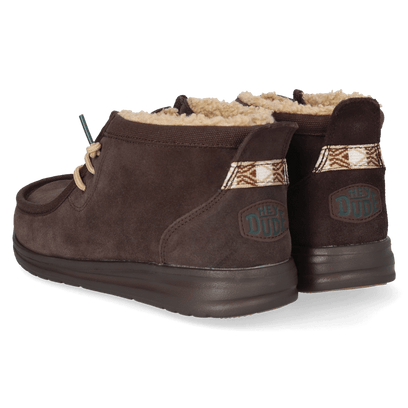 Wally Mid GripR Warmth Heren Instappers Mole Brown