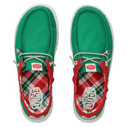 Wally Holiday Elf Heren Kerst Schoenen Green/Red