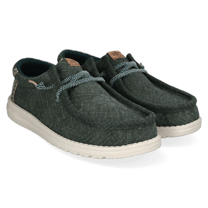 Wally Jute Heren Instappers Sea Green