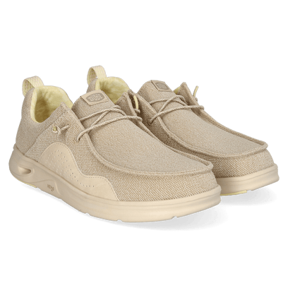 Wally Hey2O Mesh Heren Instappers Irish Cream/Wood Ash