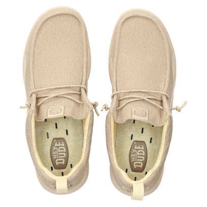 Wally Hey2O Mesh Heren Instappers Irish Cream/Wood Ash