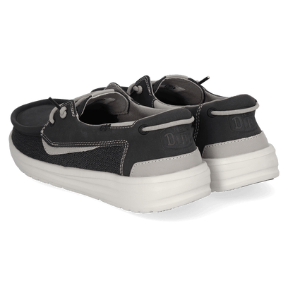 Welsh Grip Classic Mesh Heren Loafers Black/Storm Grey