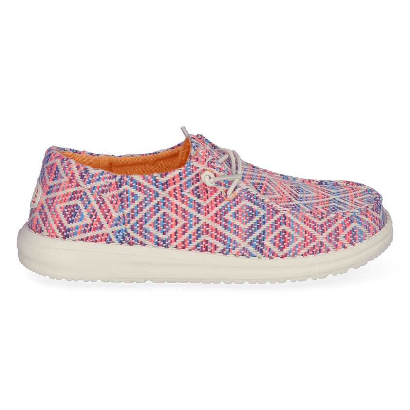 Wendy Funk Surf Dames Instappers Baja Blue/Pink/Multi