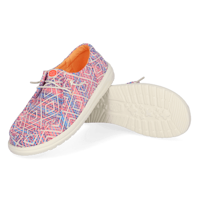 Wendy Funk Surf Dames Instappers Baja Blue/Pink/Multi