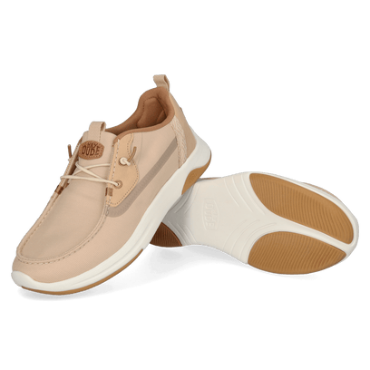 Wally Drift Mesh Heren Instappers Irish Cream/White