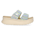 Delray Slide Surf Baja Dames Slippers Blue Multi