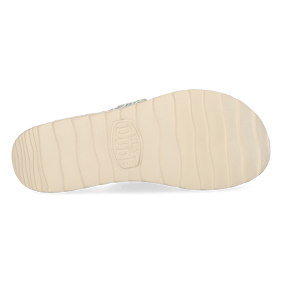 Delray Slide Surf Baja Dames Slippers Blue Multi