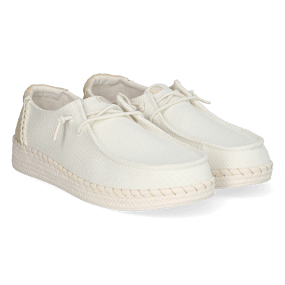 Wendy Espadrille Woven Dames Instappers White