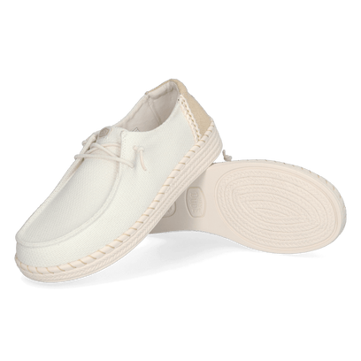 Wendy Espadrille Woven Dames Instappers White