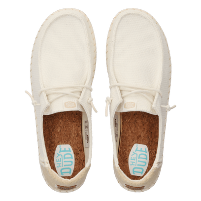 Wendy Espadrille Woven Dames Instappers White