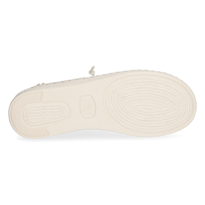 Wendy Espadrille Woven Dames Instappers White