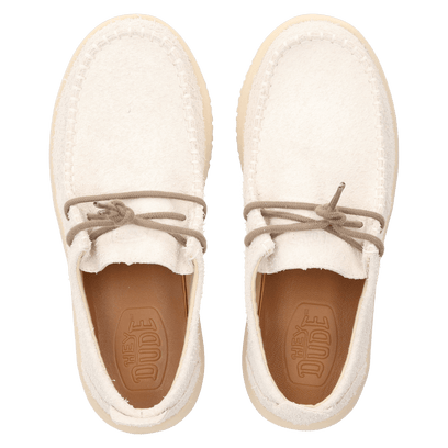 Wally NXT Heren Mocassins Suede Egret/Wood Ash