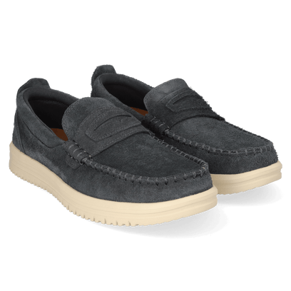 Wally NXT Heren Loafers Suede Black/Wood Ash