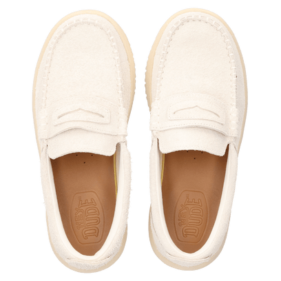 Wally NXT Heren Loafers Suede Egret/Wood Ash