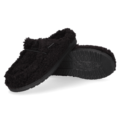 Wally Slipper Heren Instappers Black/Black