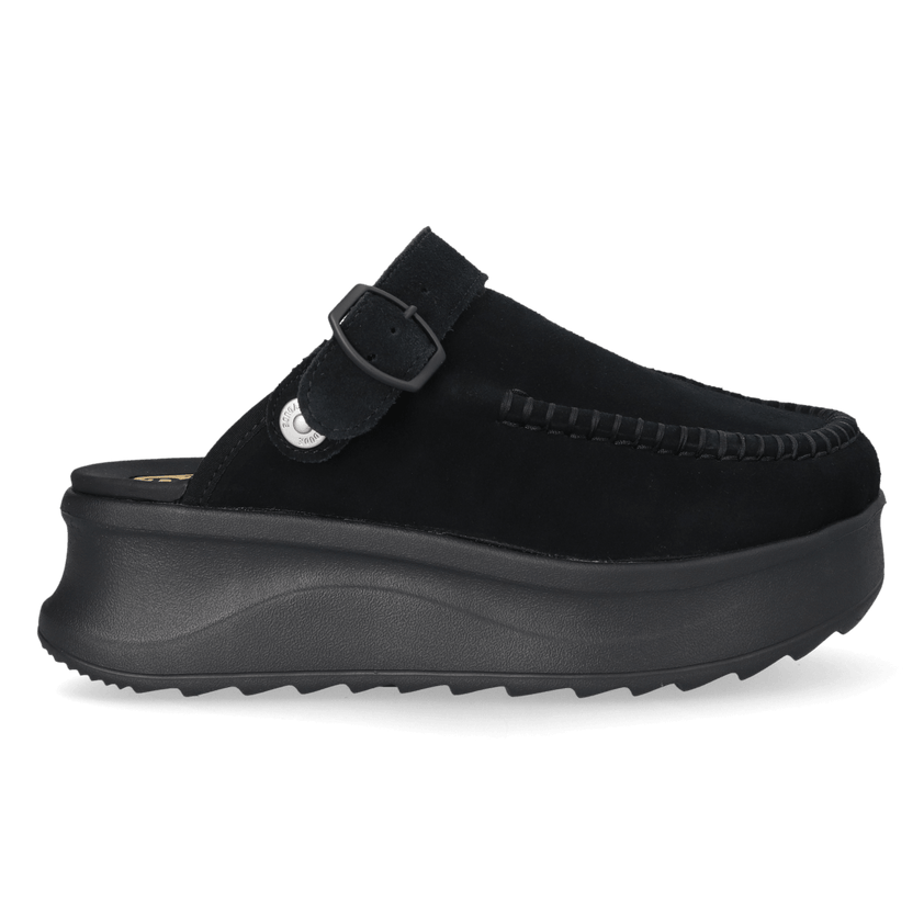 Delray Clog Suede Dames Instappers Black