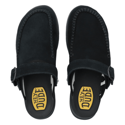 Delray Clog Suede Dames Instappers Black