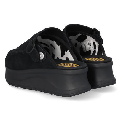 Delray Clog Suede Dames Instappers Black