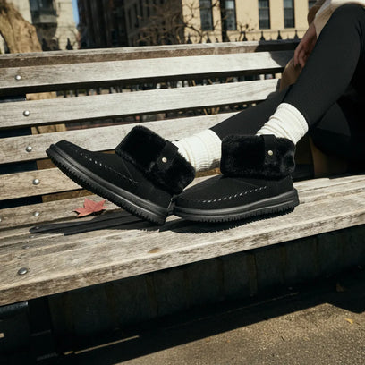 Camden Cuff Classic Cozy Dames Boots Black/Black