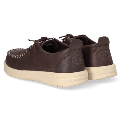 Wally NXT Moc Leather Heren Mocassins Black/Wood Ash