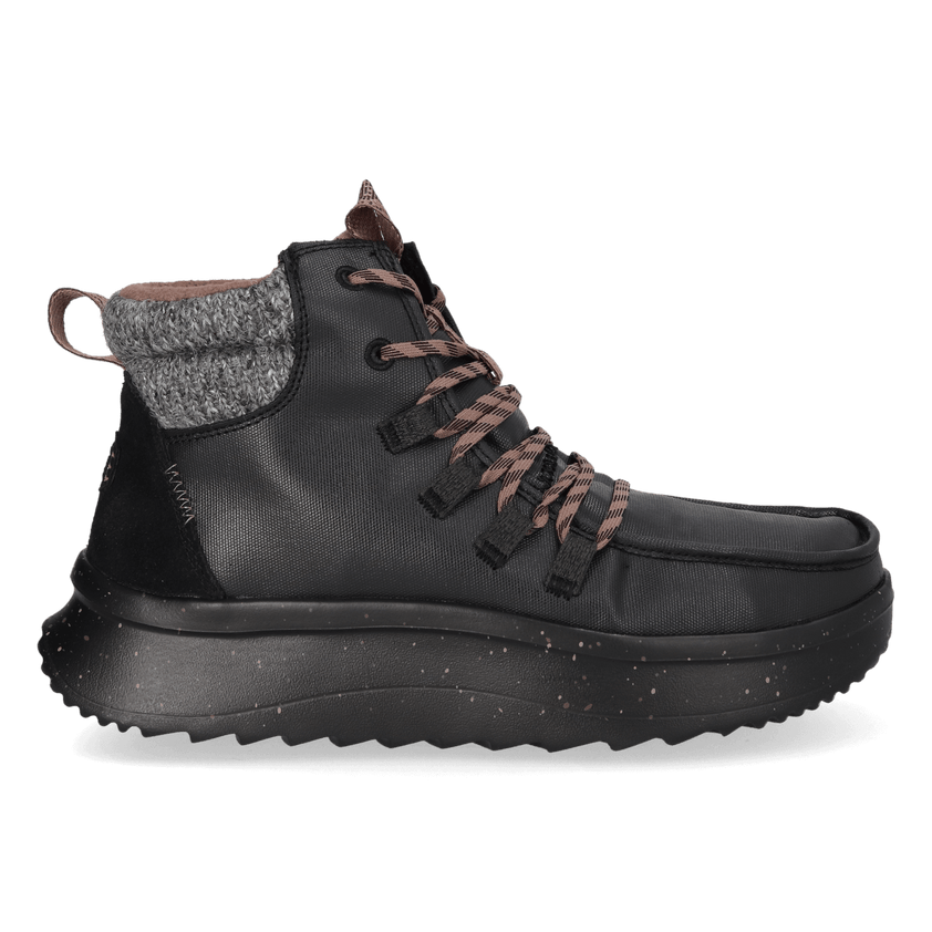 Wendy Peak Apres Coated Canvas Dames Boots Black/Black