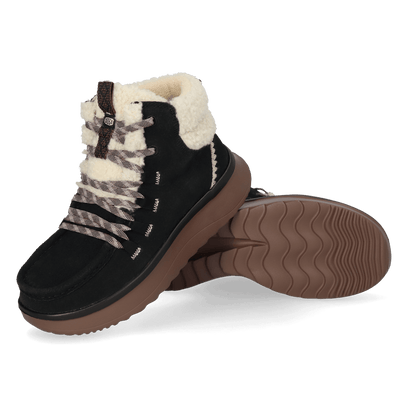 Wendy Peak Apres Suede CozStit Dames Boots Black/Tan