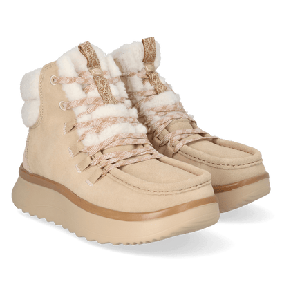 Wendy Peak Apres Suede CozStit Dames Boots Tan