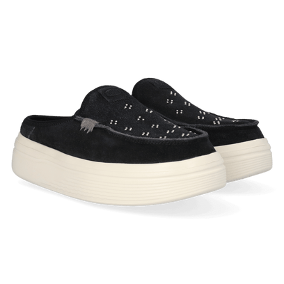 Austin Lift Suede Stud Dames Instappers Black