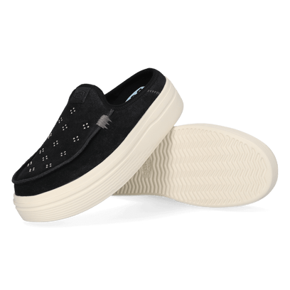 Austin Lift Suede Stud Dames Instappers Black