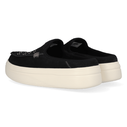 Austin Lift Suede Stud Dames Instappers Black