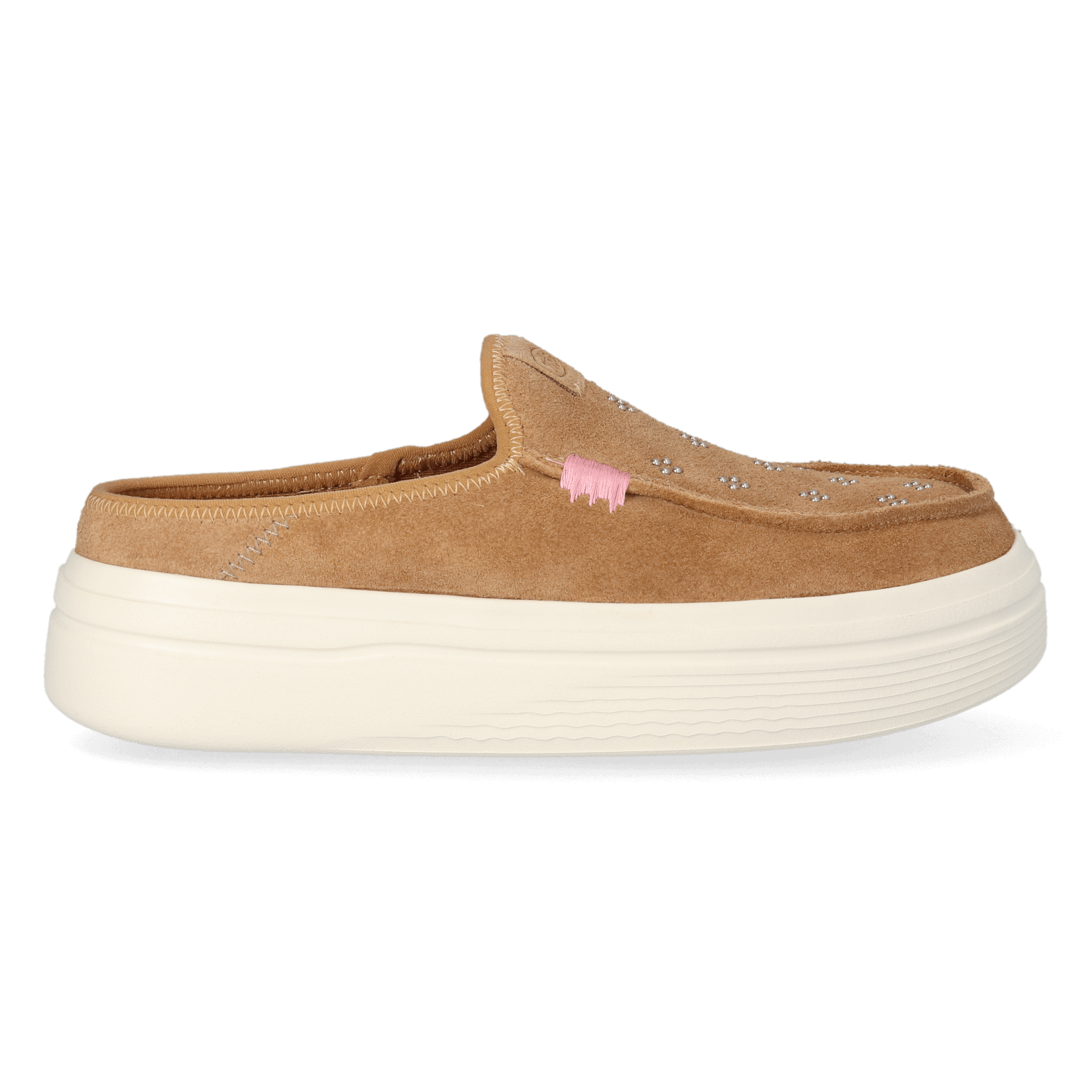 HEYDUDE Austin Lift Suede Stud Dames Instappers Cognac | HD44628-21N
