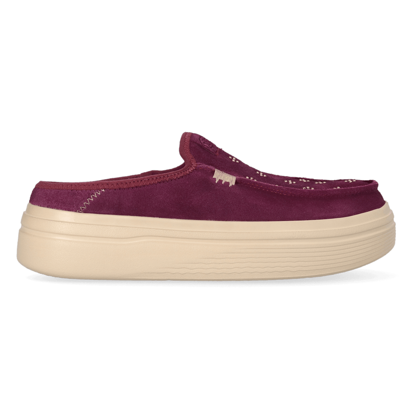Austin Lift Suede Stud Dames Instappers Fig Purple