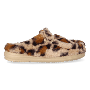 Wendy Slipper Leo Fur Dames Pantoffels Tan/Multi Wendy Slipper Leo Fur Dames Pantoffels Tan/Multi