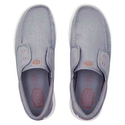 Wally Cru Stretch Canvas Heren Loafers Flannel Grey/Multi