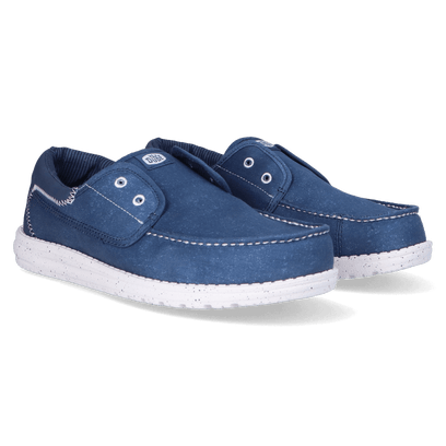 Wally Cru Stretch Canvas Heren Loafers Ensign Blue/Multi