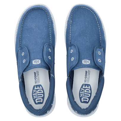 Wally Cru Stretch Canvas Heren Loafers Ensign Blue/Multi