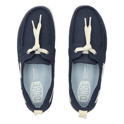 Harbor Lo Breeze Washed Twill Dames Loafers Navy