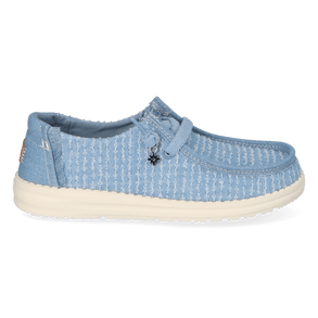 Wendy Frayed Canvas Dames Instappers Faded Denim Wendy Frayed Canvas Dames Instappers Faded Denim