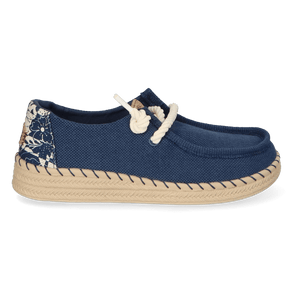 Wendy Espadrille Hibiscus Dames Instappers Ensign Blue/Multi Wendy Espadrille Hibiscus Dames Instappers Ensign Blue/Multi