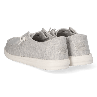 Wendy Stretch Jersey Dames Instappers Light Grey