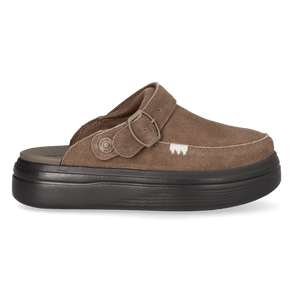 Austin Lift Dames Clogs Suede Chocolate Chip/Multi Austin Lift Dames Clogs Suede Chocolate Chip/Multi