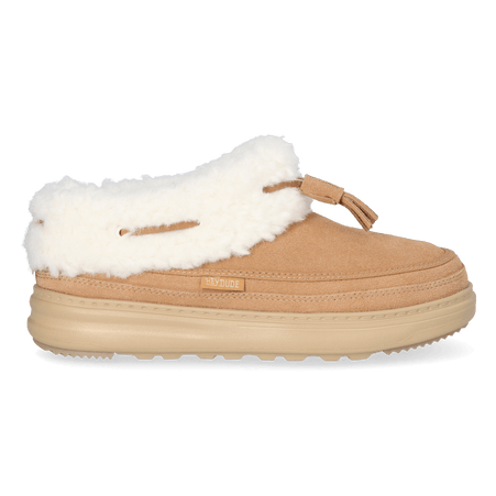 Remi Toastee Lo Tassel Dames Instappers Suede Tan Remi Toastee Lo Tassel Dames Instappers Suede Tan