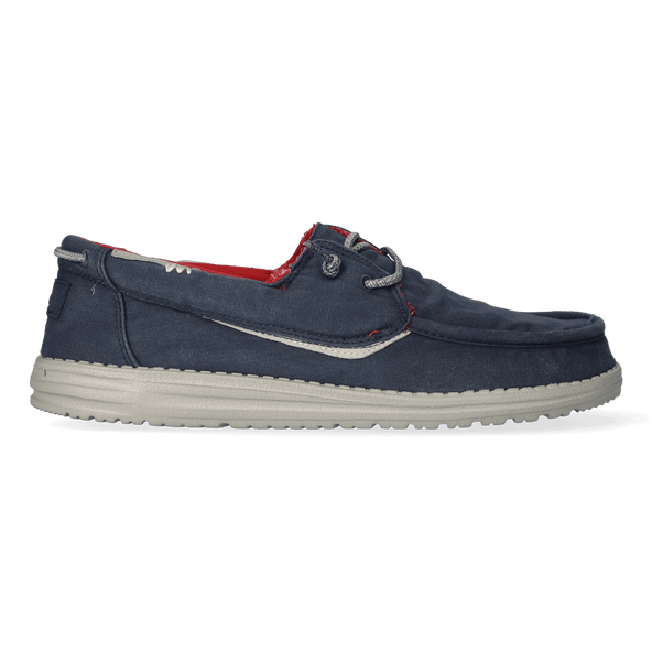Welsh Heren Instappers Washed Navy Welsh Heren Instappers Washed Sage