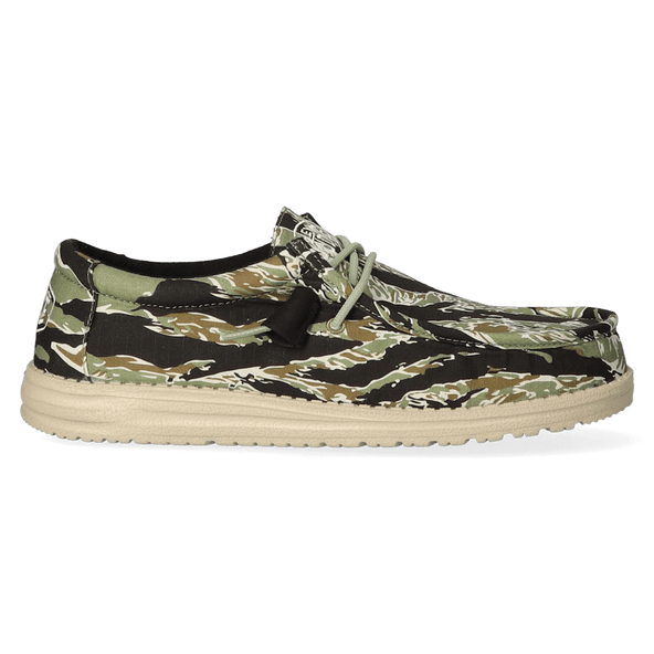 Wally Camouflage Heren Instappers Tiger Stripe Camo Wally Camouflage Heren Instappers Tiger Stripe Camo